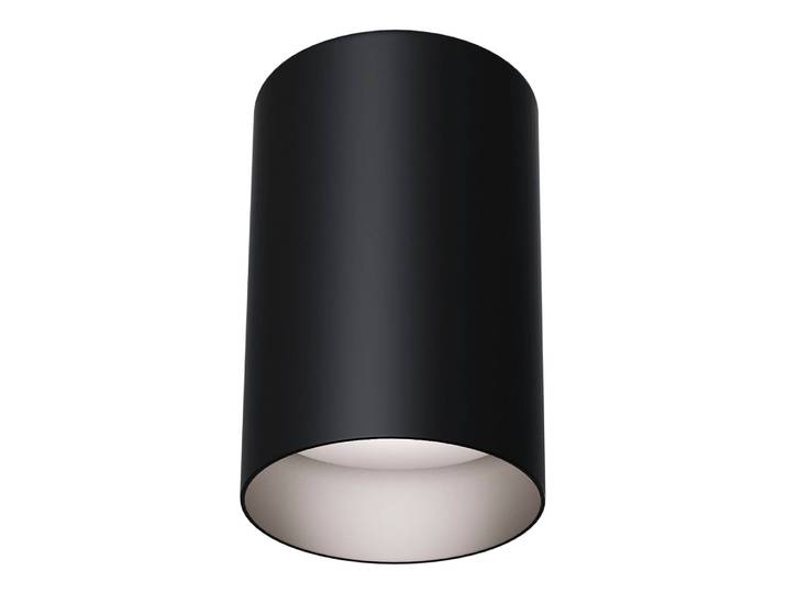 Deckenleuchte Slim Ø 9cm Schwarz/Schwarz Aluminium GU10