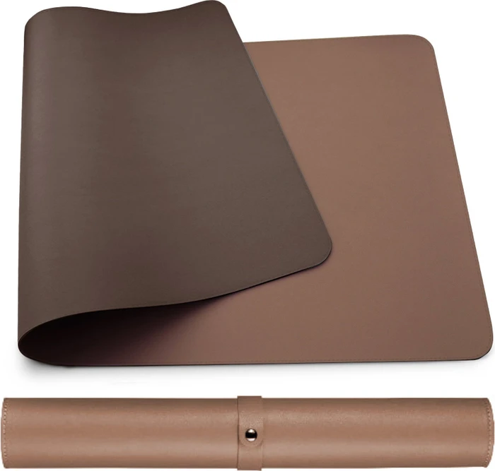MOSH Dual sided table mat dunkelbraun / hellbraun, 90 × 45 cm