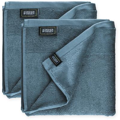 Handtücher "Sense", blau, B:50cm L:100cm, Frottee, Obermaterial: 100% Baumwolle, SCHÖNER WOHNEN-KOLLEKTION, Handtücher, mit Velourborte, hautschmeichelnde Airtouch Qualität, super weich