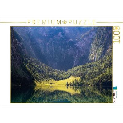 CALVENDO Puzzle Morgenstimmung am Obersee | 1000 Teile Lege-Größe 64x48cm Foto-Puzzle für glückliche Stunden