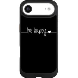 Nivocase Hülle für Apple iPhone Air Handyhülle NIVOcore Case Schwarz Glück Sprüche Statement (Apple iPhone Air), Smartphone Hülle, Schwarz