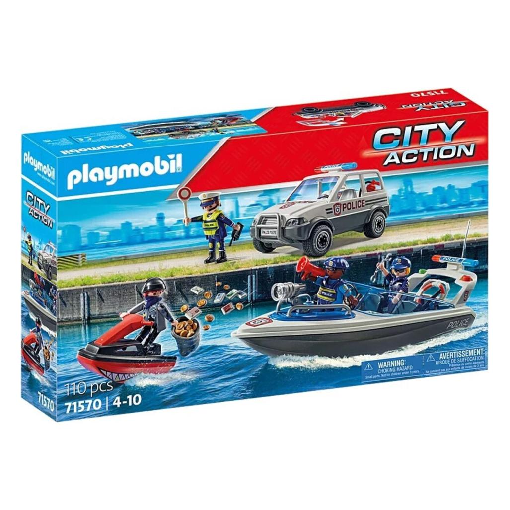 City Actionfigur Set 71570 Polizei Verfolgungsjagd auf dem Wasser (71570, Playmobil City Action) (71570)