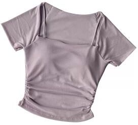 Fusion Finds Women's Yoga Set With Built In Pads Breathable Mesh Workout Outfit And Athletic Shorts pink Purple m