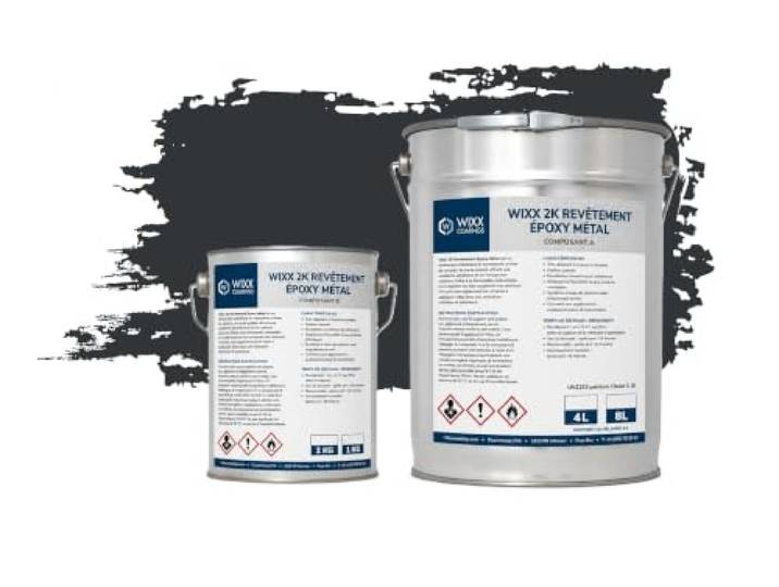 Wixx 2K Epoxy Metaalcoating - RAL 7021 Zwartgrijs - 10L