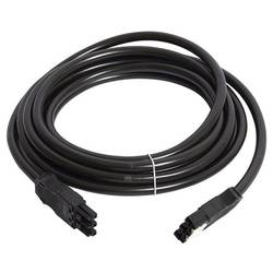 Hager Tehalit Verbindungskabel Netz-Stecker - Netz-Buchse Gesamtpolzahl: 2 + PE Schwarz 5 m 1 St. Piece GKWAD03050