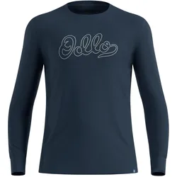 Odlo, Herren, Funktionsshirt, Merino 200 80 Years Bl Crew (XXL), Blau, XXL
