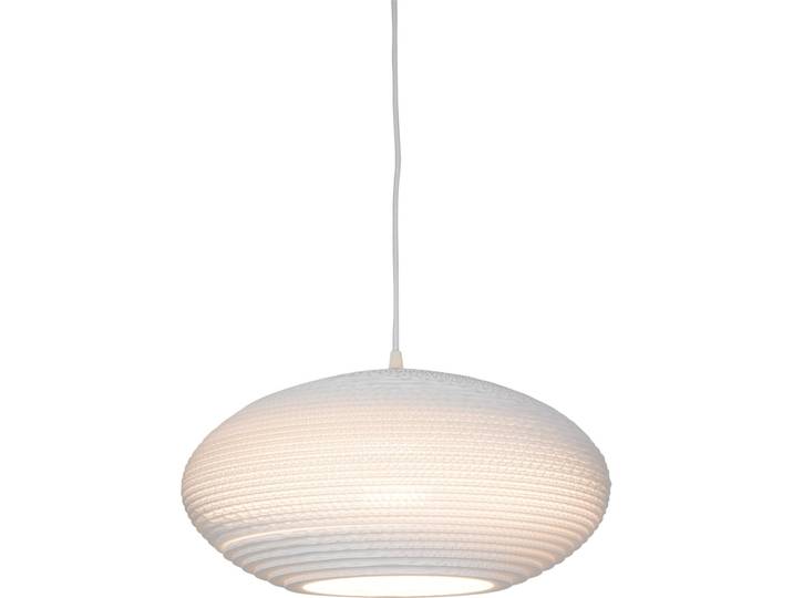 Graypants Pendellampe Disc Weiss Pappelholz B 43 cm