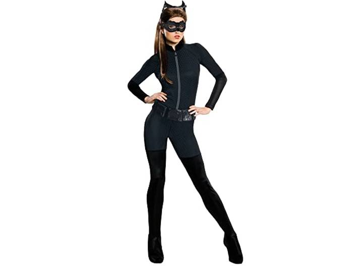 Generique Hot Catwoman Kostuum voor dames, Small UK 8-10, zwart
