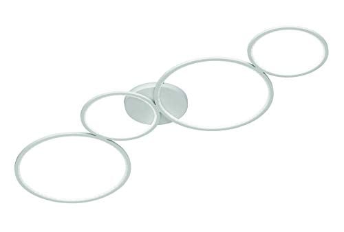 Trio Leuchten Rondo LED plafondlamp wit, dimbaar, H 5.6 x B 38 x L 95 cm