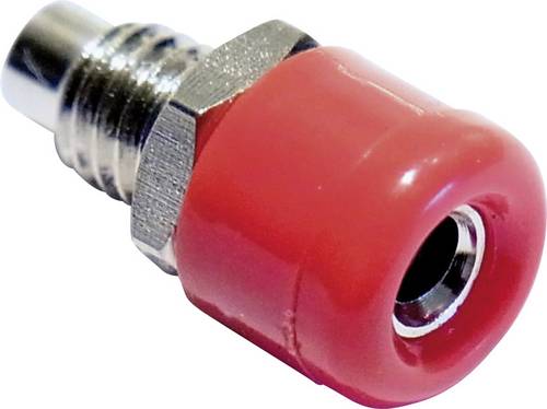 Schnepp Miniatur-Laborbuchse Buchse, Einbau vertikal Stift-Ø: 2.6mm Rot