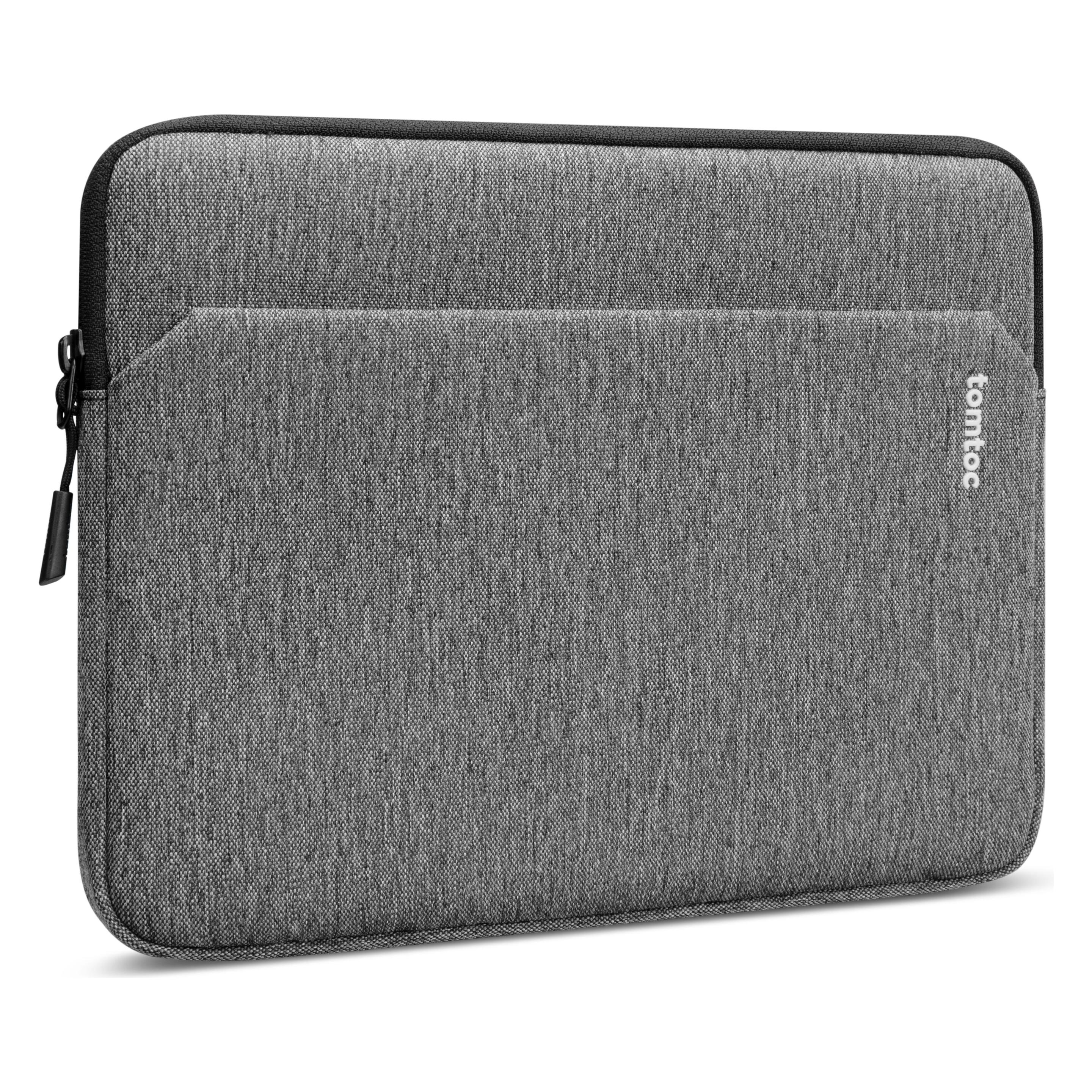 tomtoc - Tablet Sleeve (B18B1G3) - for iPad with Shock-Absorbing Padding, 12.9" - Gray (Apple iPad Pro 12.9 2021, Apple iPad Pro 12.9 2022, Apple iPad Pro 13 2024) (6971937067098)