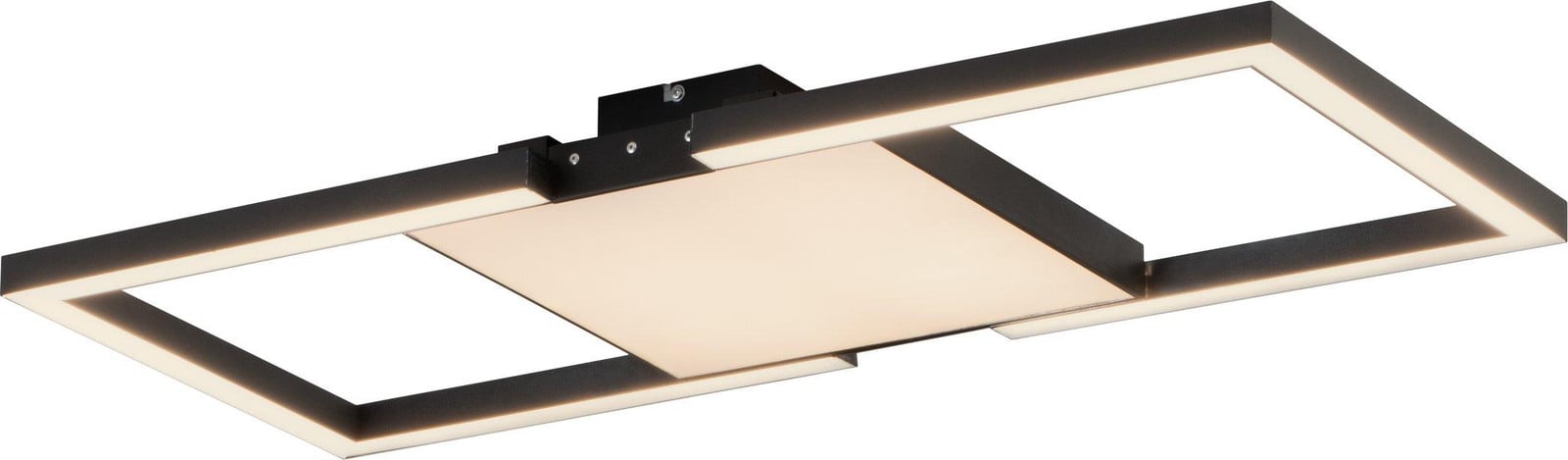 Eglo Macellara Vierkante Led Plafondlamp Zwart