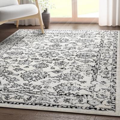 Well Woven Mystic Palace Persian Oriental Botanical Border Area Rug