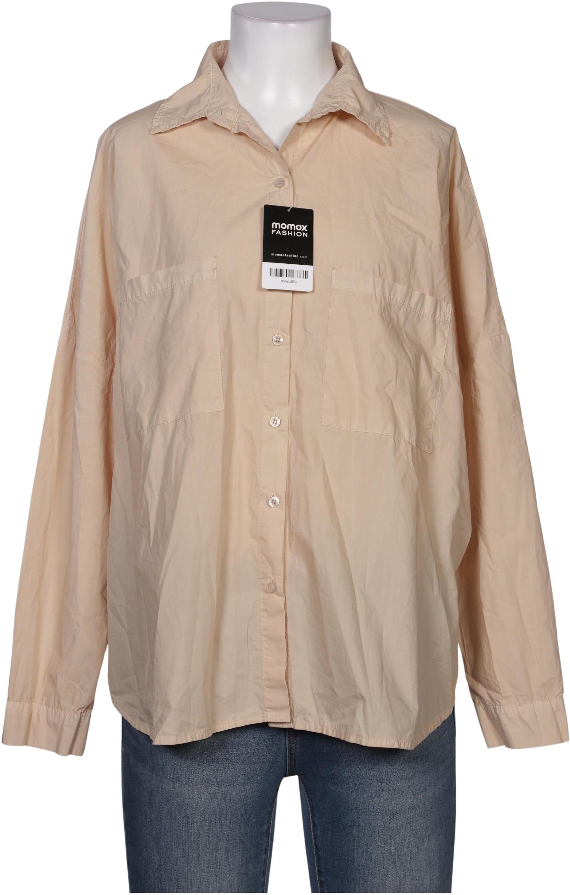 Funky Staff Damen Bluse, Beige, Gr. M, Baumwolle - Second Hand