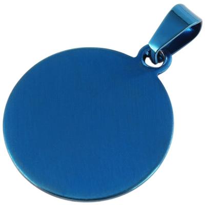 Kettenanhänger ADELIA´S "Anhänger aus Edelstahl", blau, Schmuckanhänger, Damen, Edelstahl, Kettenanhänger, Ideal als Geschenk zum einen besonderen Tag