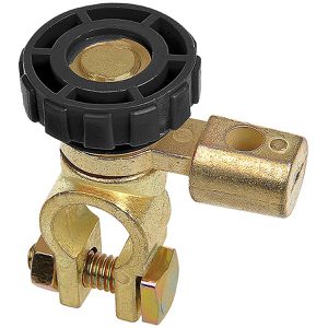 ProPlus Batterietrennschalter abgewinkelt, 125 A, 6 - 24V, für Auto, Boot & Wohnmobil, für Rundpole 17,5 mm