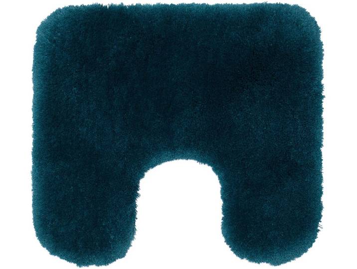 Badematte GÖZZE »DELUXE« , blau (lagune), WC-Vorlegermit Ausschnitt, Polyester, Badematten, Badematte, mit extra hohem Flor