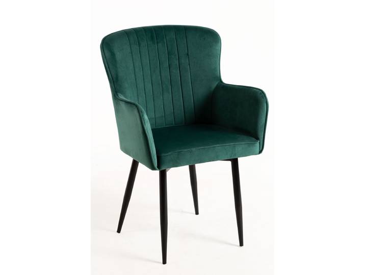 6er Set Dalye Samt Stühle - Vert