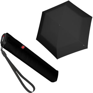 Knirps Regenschirm US.050 Ultra Light Slim Manual, sturmfest, black, manuell, Ø 90 cm, 21 cm, Taschenschirm