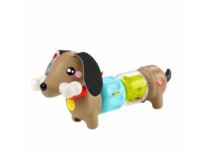 Fisher-Price Zintuiglijk babyspeelgoed, FP Pets Klikken en Draaien Puppy, activiteiten voor de fijne motoriek, voor baby's vanaf 6 maanden, HTW91