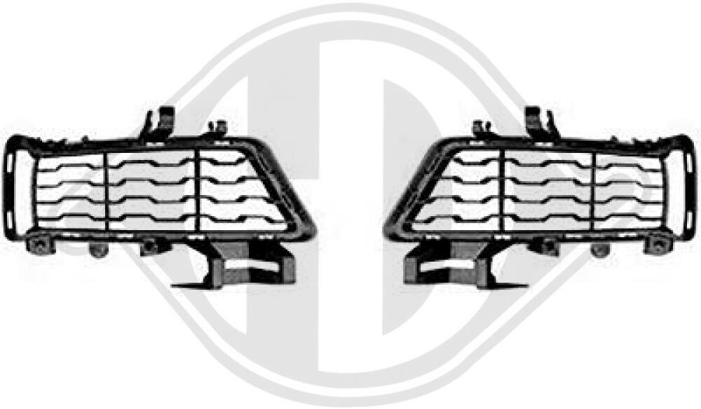 Diederichs Lüftungsgitter, Stoßfänger Zub00427 Vorne