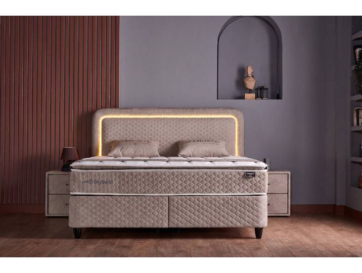 Pointhome Boxspringbett mit Matratze & Stauraum, Bett mit Bettkasten, mit/ohne Nachtisch (Taschenfederkern Matratze, 140x200 cm), Topper, Boxbett