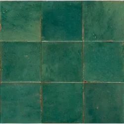 Marazzi Lume Green 10x10 cm Dekor Glänzend Strukturiert Lux