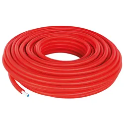 Uponor Uni Pipe PLUS weiß im Schutzrohr Ø20mm x 2,25mm - 28/23, rot, Länge 75m