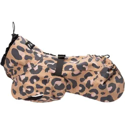 Visibility Raincoat Hunde-Regenmantel 65 cm, braunes Leopardenmuster