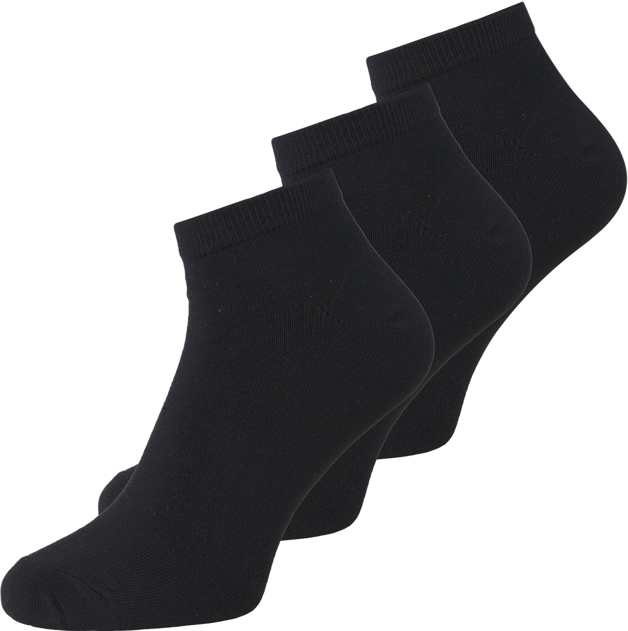 Freizeitsocken JACK & JONES "JACBASIC BAMBOO SHORT SOCK 3 PACK NOOS", Herren, schwarz, Materialmix, unifarben, Socken Freizeitsocken, mit hochwertiger Materialzusammensetzung