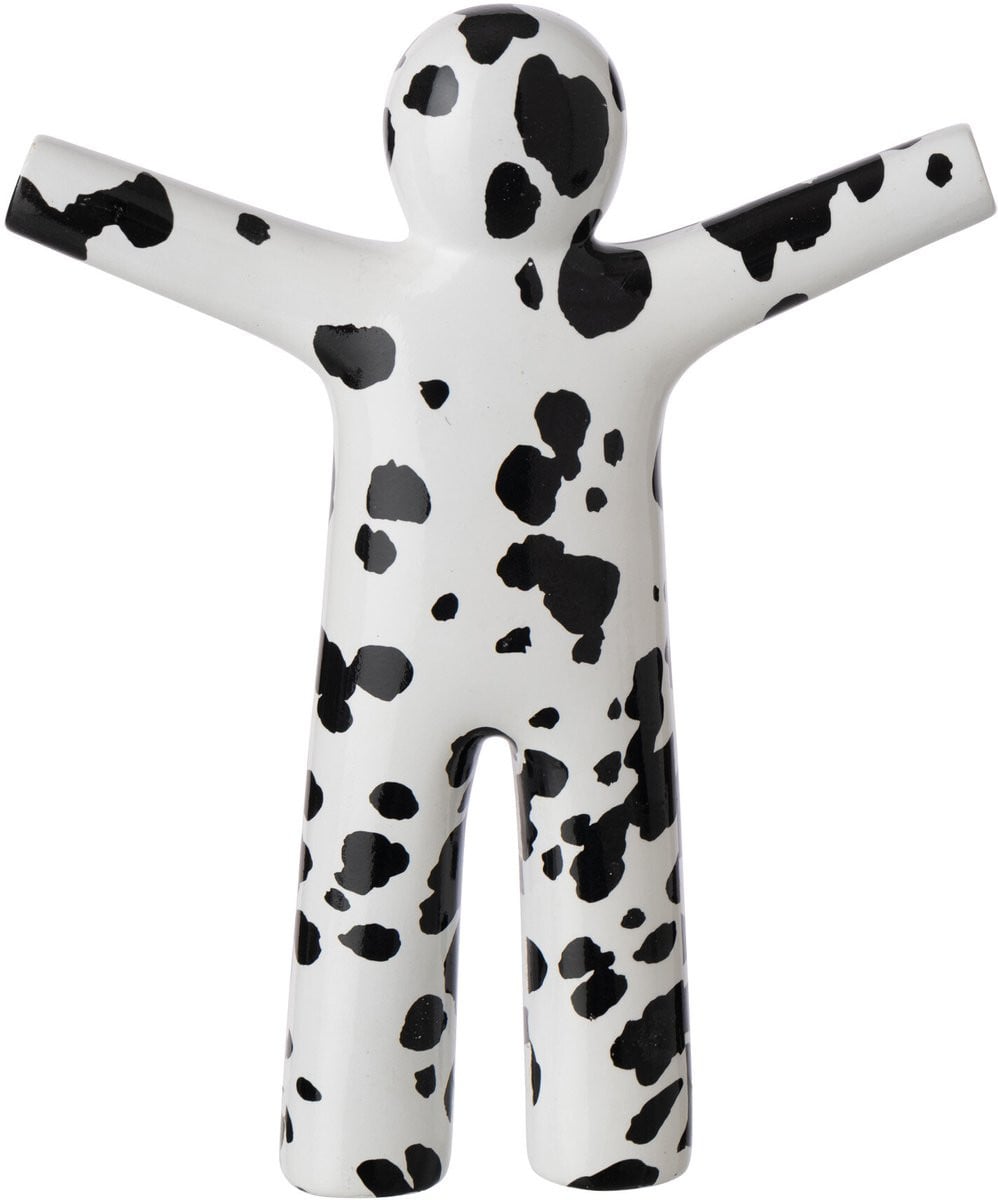 J-Line P’tit Maurice dalmatiër decoratiebeeldje - polyresin - wit/zwart - small