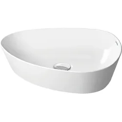 Duravit Cape Cod Aufsatzbecken, 500 × 405 mm, ohne Hahnloch, ohne Überlauf, 2339500000, Farbe: Innenfarbe Weiß, Außenfarbe Weiß