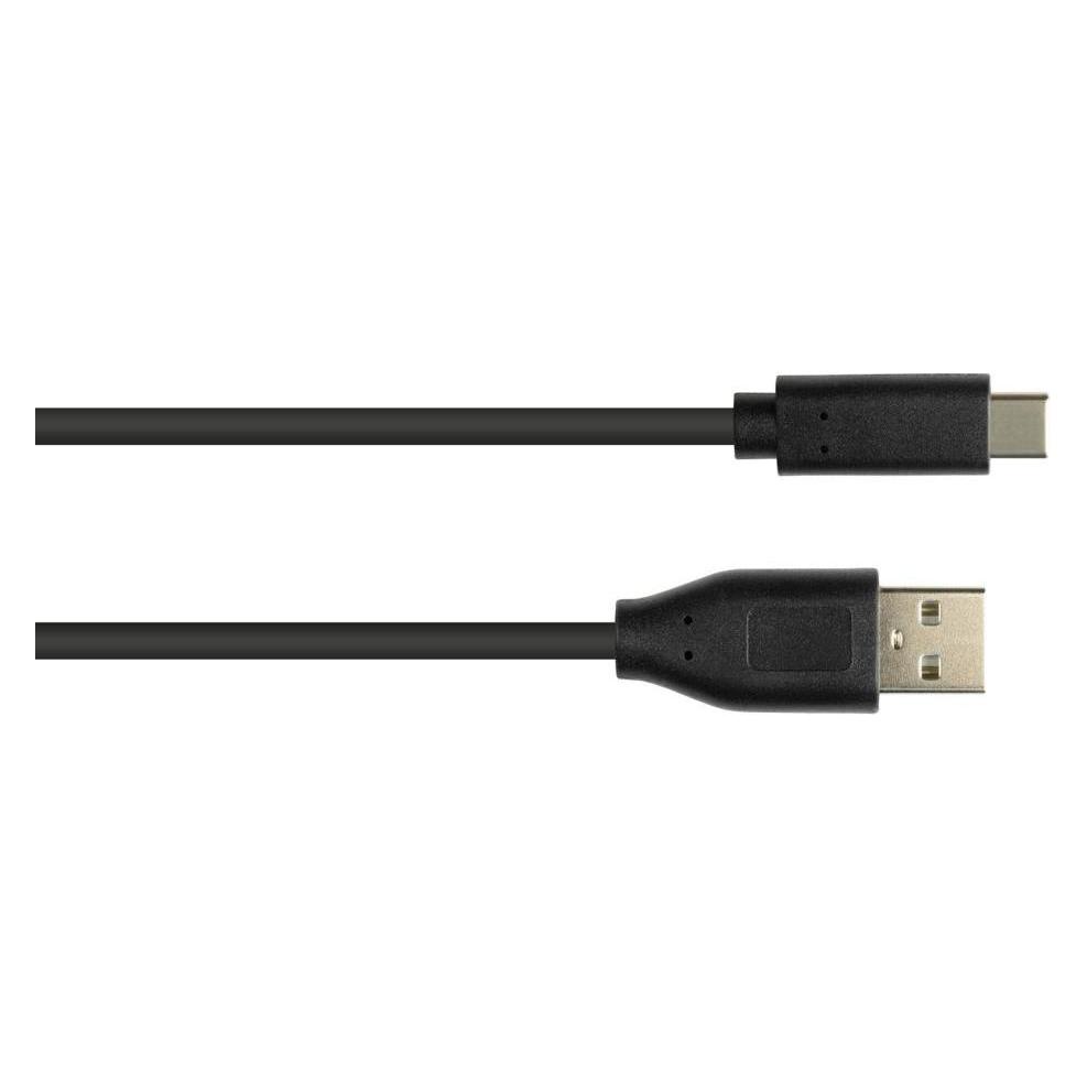 Good Connections Anschlusskabel USB 2.0, USB-C Stecker an USB 2.0 A Stecker, CU, schwarz, 2m, (2 m, USB 2.0) (GC-M0118)