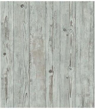 Advantage Albright Light Blue Weathered Oak Panels Wallpaper - 21 x 396 x 0.025