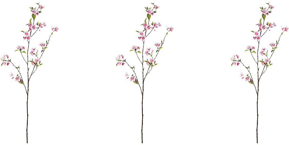 Birnenzweige aus Kunststoff, Höhe 1120 mm, VE 3 Stk, Blütenfarbe rosa kaiserkraft