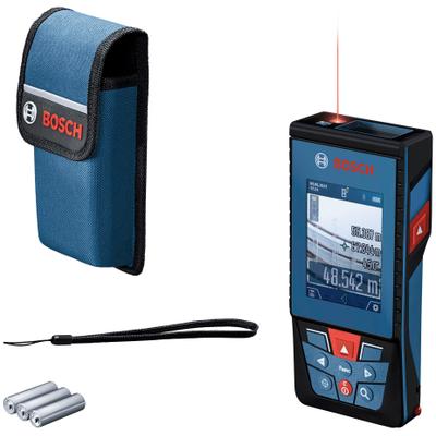 Entfernungsmesser BOSCH PROFESSIONAL "GLM 100-25 C", blau, Lasermessgeräte, für raue Baustellenbedingungen, leicht anpassbar