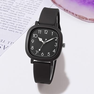 Friendly Fresh Finds Fashion Brand Bear Quartz Silicone Watch For Women Casual Jelly Gift For Girls black