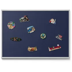 MAGNETTAFEL 100x70 cm Weißer Rahmen Pastellrosa