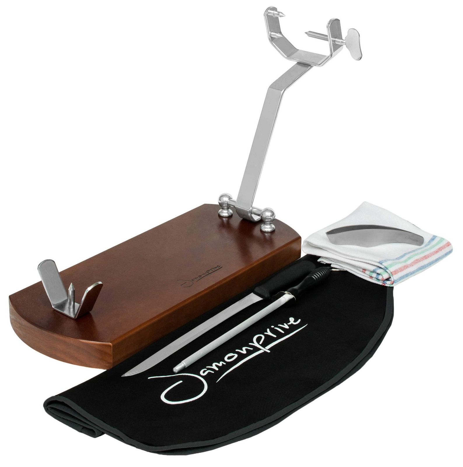 Dripio Set schinkenklemmen inclusief mes, aanzetstaal, doeken en tang