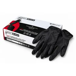 Latex Handschuhe puderfrei - schwarz