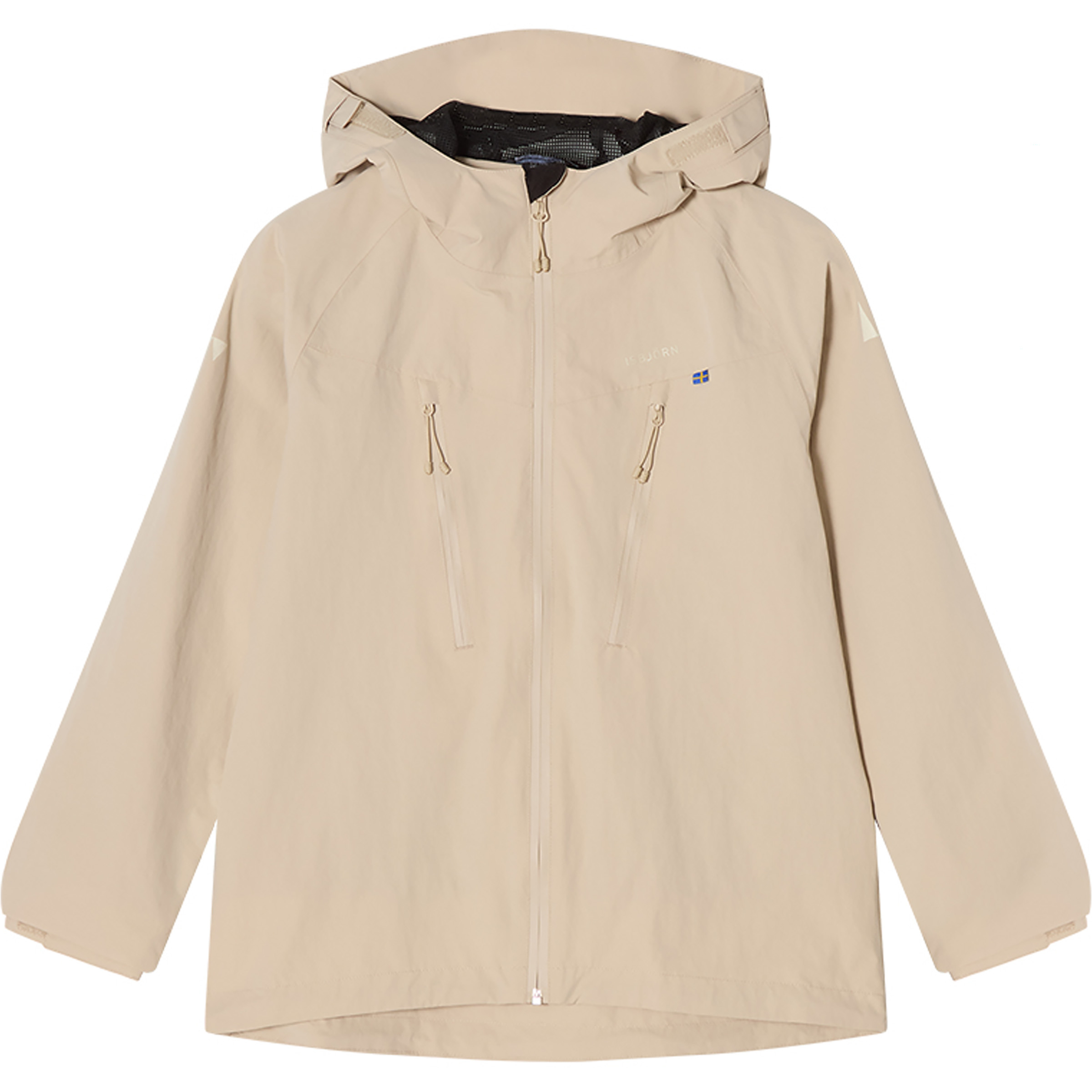 Isbjörn of Sweden Monsune Hardshell Kinder Regenjacke beige Größe 170 Trekking Wasserdicht Wasserabweisend