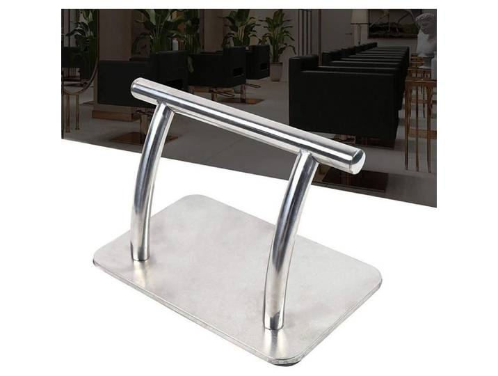Repose-pieds Barbier - [KeJi®] - Acier Inoxydable-Salon Coiffure - Robuste Durable 30x19cm