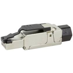 LogiLink MP0040 Feldkonfektionierbarer Stecker, Cat.6A, geschirmt, PrimeLine MP0040 RJ45 Stecker Polzahl Sensoren 8P8C Schwarz, Silber 1 St.