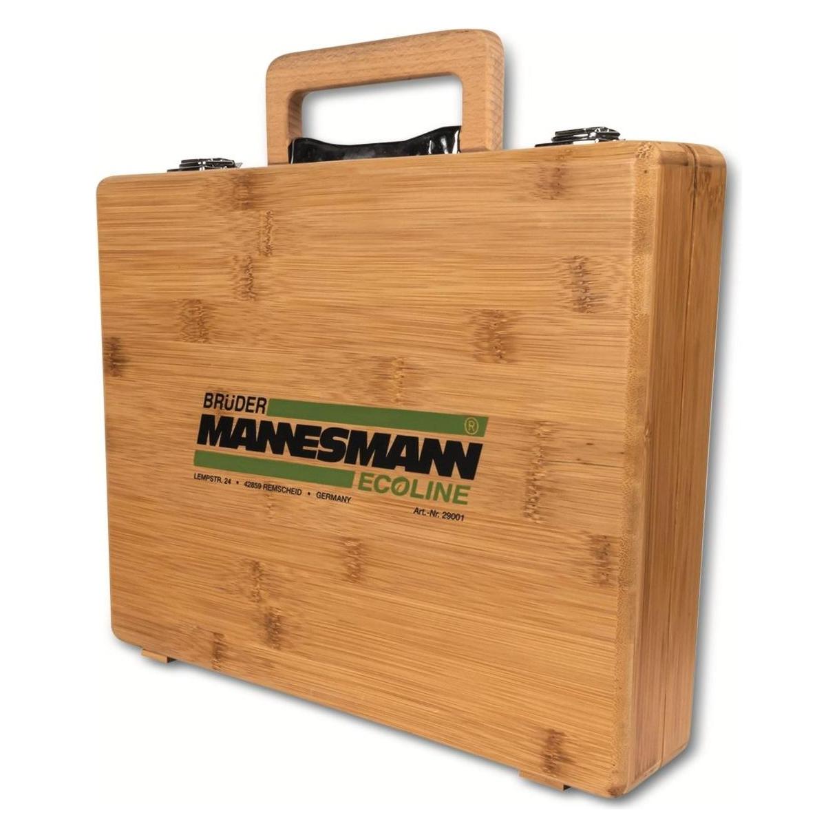 Mannesmann Werkzeugsatz im Bambuskoffer 24tlg. (24 Teile) (M29001)