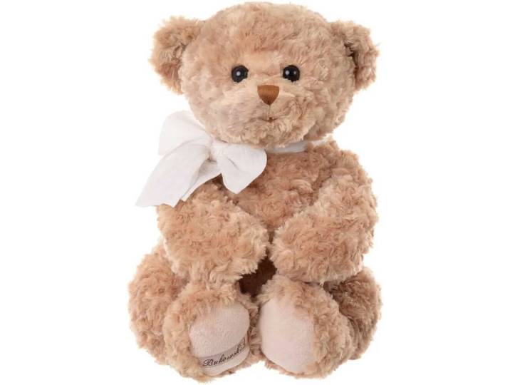 Bukowski Kuscheltier Teddybär Anton sitzend 55 cm braun/weiß Plüschteddybär Stoffteddy