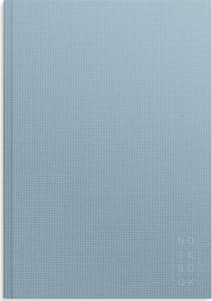 Burde Notesbog, Tekstil, A4, Linjeret, Blue