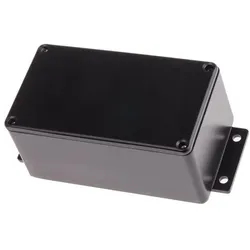 RS PRO Gehäuse Aluminium 140x64x56mm (Gehäuse), Elektronikzubehör + Gehäuse, Schwarz