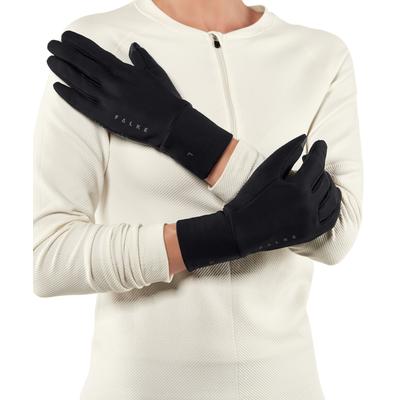 Strickhandschuhe FALKE "Training", Mädchen, Gr. S/M, schwarz (3000), Handschuhe