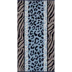 Handtuch NOBLESSE ANIMAL (BL 50x100 cm) - blau - BL 50x100 cm