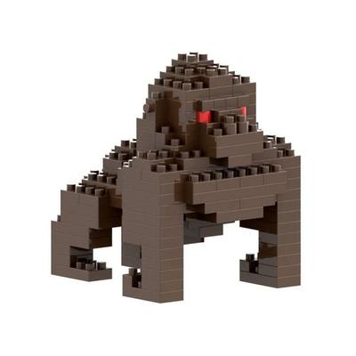 BRIXIES 200292 - Gorilla, 3D Konstruktionsbausatz aus Ministeinen, 126 Teile